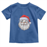Skiing Santa Face Christmas Toddler T Shirt Retro Ski Goggles Winter Sports Skiing Gift Snowboard - Wonder Print Shop