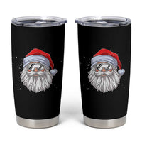 Skiing Santa Face Christmas Tumbler Cup Retro Ski Goggles Winter Sports Skiing Gift Snowboard - Wonder Print Shop