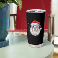 Skiing Santa Face Christmas Tumbler Cup Retro Ski Goggles Winter Sports Skiing Gift Snowboard - Wonder Print Shop
