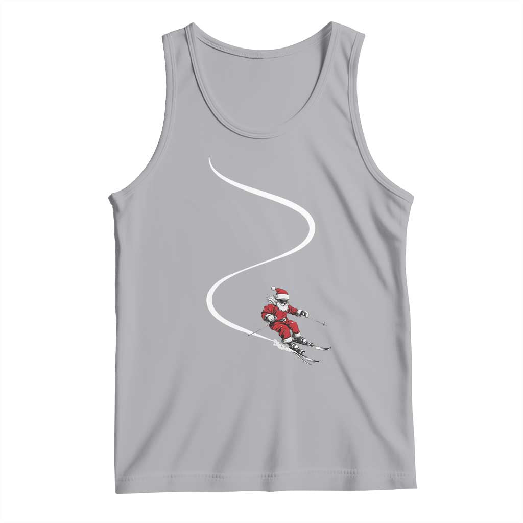 Skiing Santa Christmas Tank Top Retro Funny Ski Trip Freeride Freeski Winter Sports Skiers - Wonder Print Shop