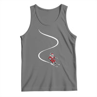 Skiing Santa Christmas Tank Top Retro Funny Ski Trip Freeride Freeski Winter Sports Skiers - Wonder Print Shop