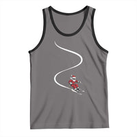 Skiing Santa Christmas Tank Top Retro Funny Ski Trip Freeride Freeski Winter Sports Skiers - Wonder Print Shop