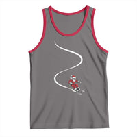 Skiing Santa Christmas Tank Top Retro Funny Ski Trip Freeride Freeski Winter Sports Skiers - Wonder Print Shop