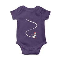 Skiing Snowman Baby Onesie Funny Ski Freeride Freeski Winter Sports Skiers - Wonder Print Shop