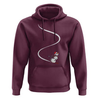 Skiing Snowman Hoodie Funny Ski Freeride Freeski Winter Sports Skiers - Wonder Print Shop