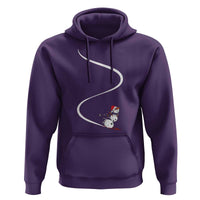 Skiing Snowman Hoodie Funny Ski Freeride Freeski Winter Sports Skiers - Wonder Print Shop