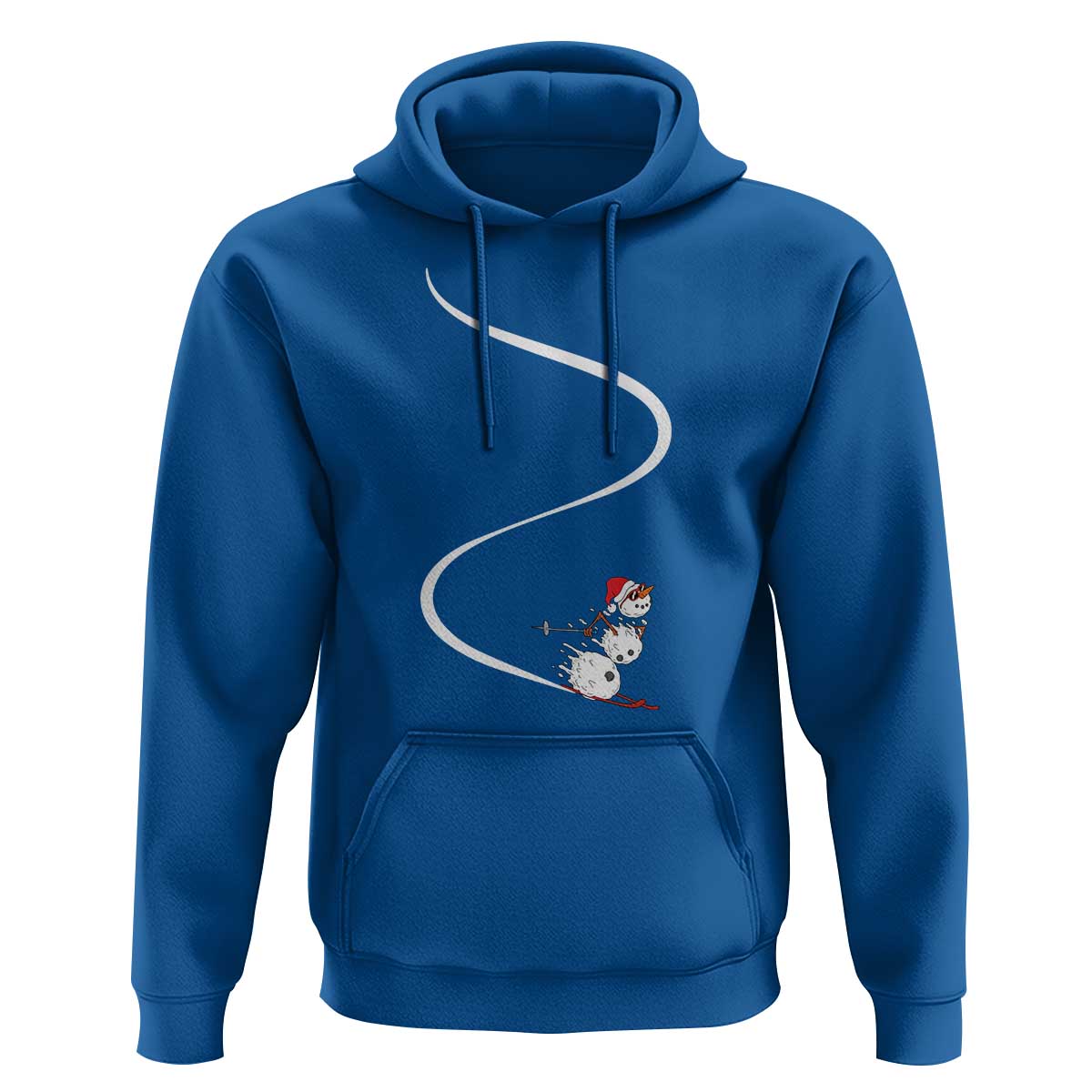 Skiing Snowman Hoodie Funny Ski Freeride Freeski Winter Sports Skiers - Wonder Print Shop