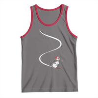 Skiing Snowman Tank Top Funny Ski Freeride Freeski Winter Sports Skiers - Wonder Print Shop