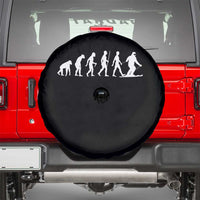 Ski Evolution Spare Tire Cover Funny Skiing Lover Skiers - Wonder Print Shop