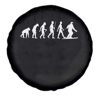 Ski Evolution Spare Tire Cover Funny Skiing Lover Skiers - Wonder Print Shop