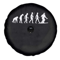 Ski Evolution Spare Tire Cover Funny Skiing Lover Skiers - Wonder Print Shop