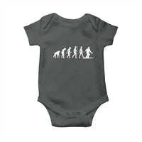 Ski Evolution Baby Onesie Funny Skiing Lover Skiers - Wonder Print Shop