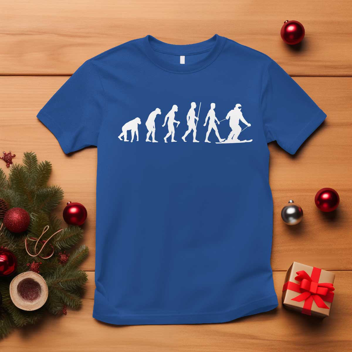 Ski Evolution T Shirt Funny Skiing Lover Skiers - Wonder Print Shop