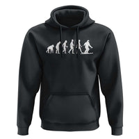 Ski Evolution Hoodie Funny Skiing Lover Skiers - Wonder Print Shop