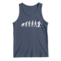 Ski Evolution Tank Top Funny Skiing Lover Skiers - Wonder Print Shop