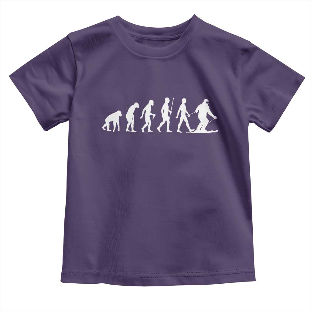 Ski Evolution Toddler T Shirt Funny Skiing Lover Skiers - Wonder Print Shop