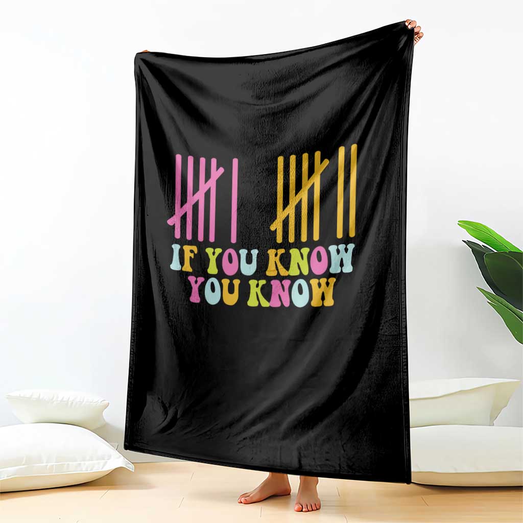 Funny Six Seven 6 7 Teen Slang Throw Blanket If You Know You Know Viral Meme - Wonder Print Shop