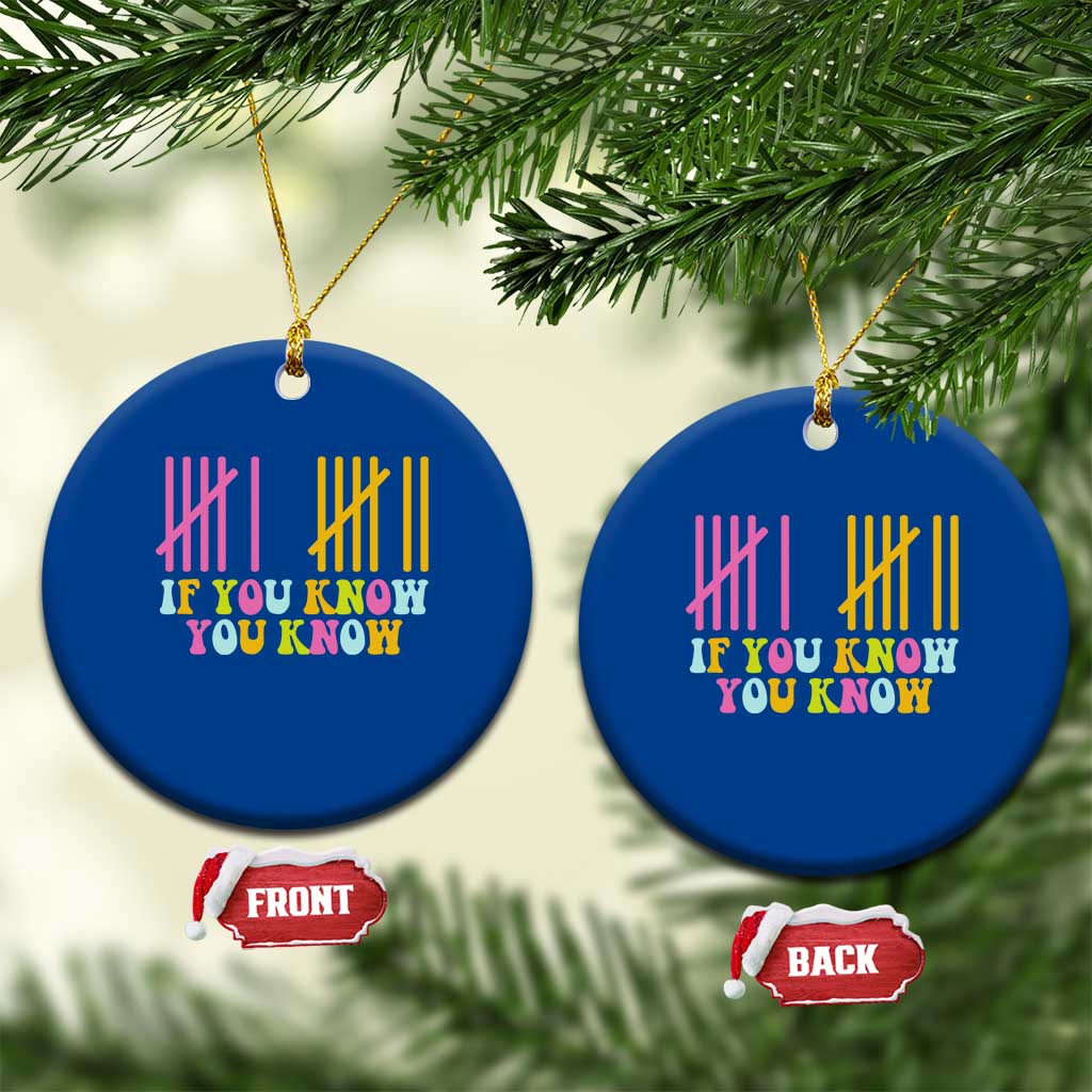 Funny Six Seven 6 7 Teen Slang Ceramic Ornament If You Know You Know Viral Meme - Wonder Print Shop