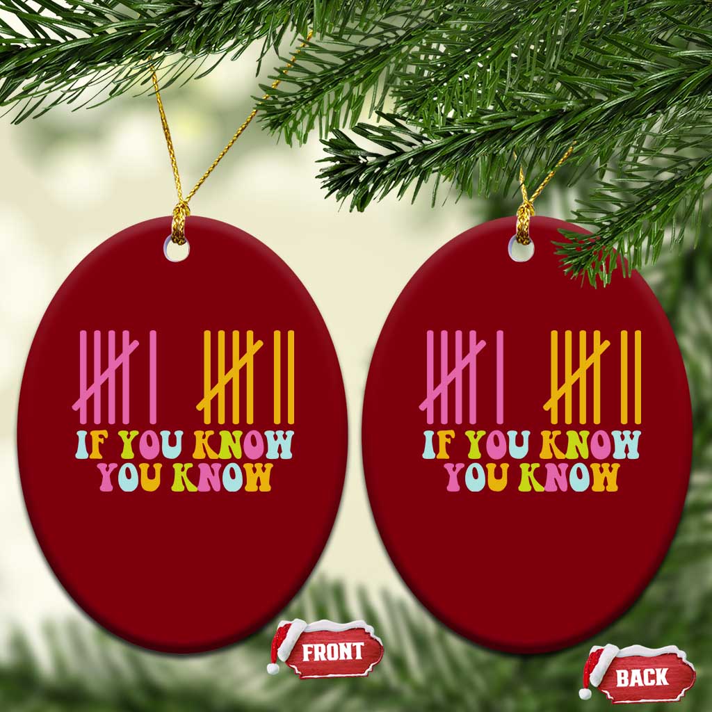 Funny Six Seven 6 7 Teen Slang Ceramic Ornament If You Know You Know Viral Meme - Wonder Print Shop