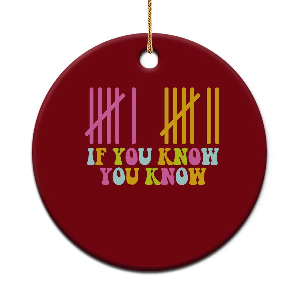 Funny Six Seven 6 7 Teen Slang Ceramic Ornament If You Know You Know Viral Meme - Wonder Print Shop