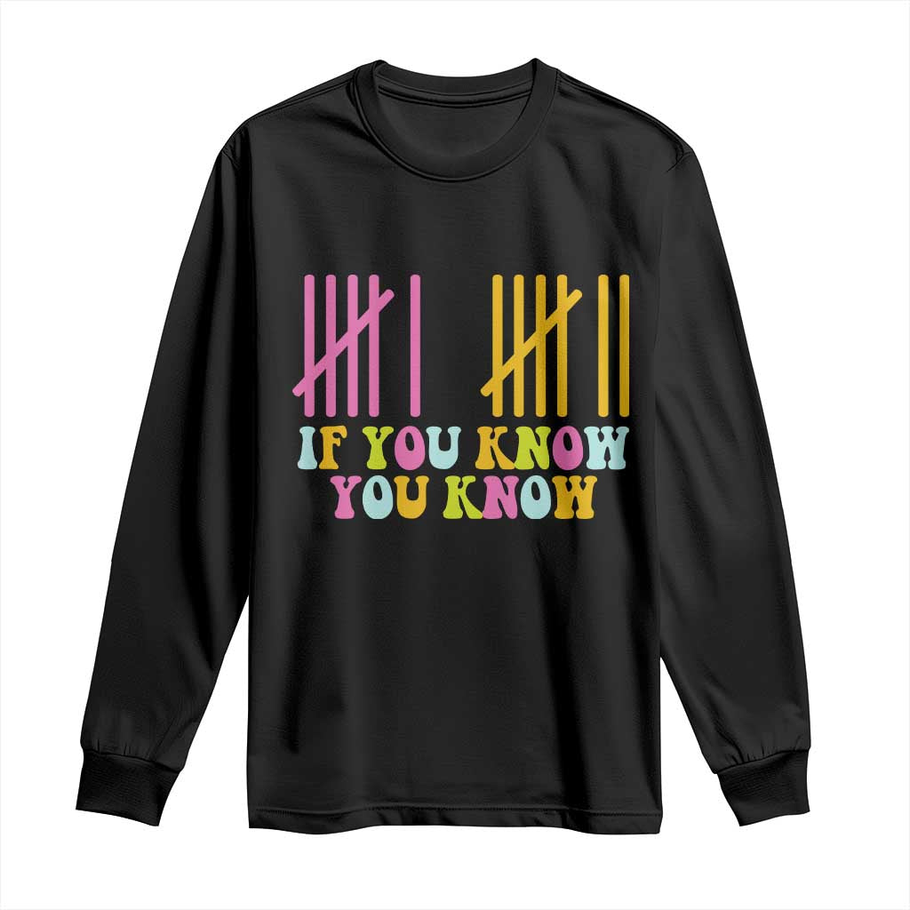 Funny Six Seven 6 7 Teen Slang Long Sleeve Shirt If You Know You Know Viral Meme - Wonder Print Shop