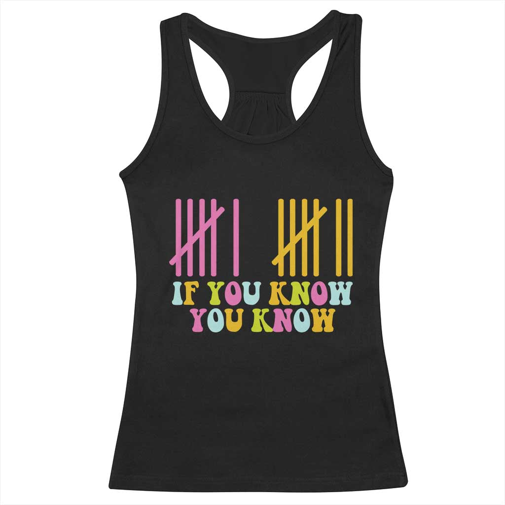 Funny Six Seven 6 7 Teen Slang Racerback Tank Top If You Know You Know Viral Meme - Wonder Print Shop