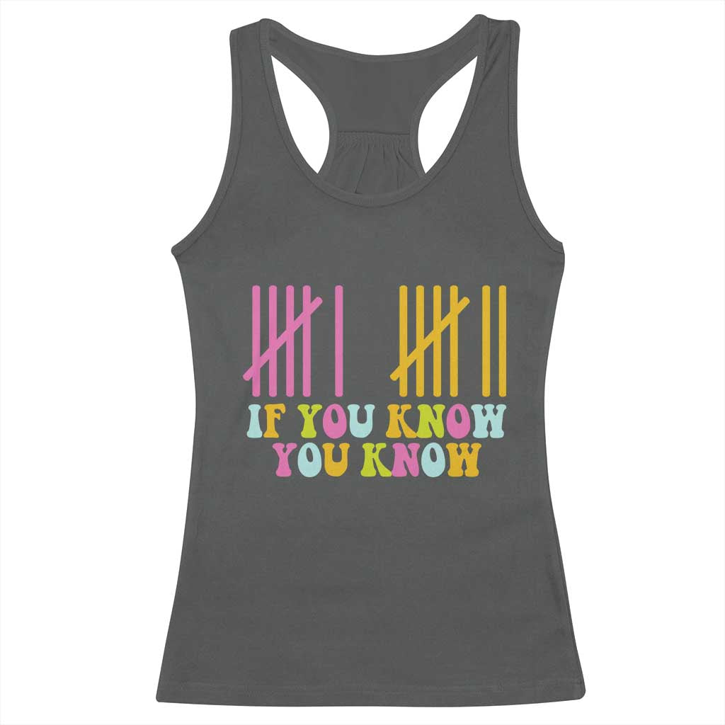 Funny Six Seven 6 7 Teen Slang Racerback Tank Top If You Know You Know Viral Meme - Wonder Print Shop