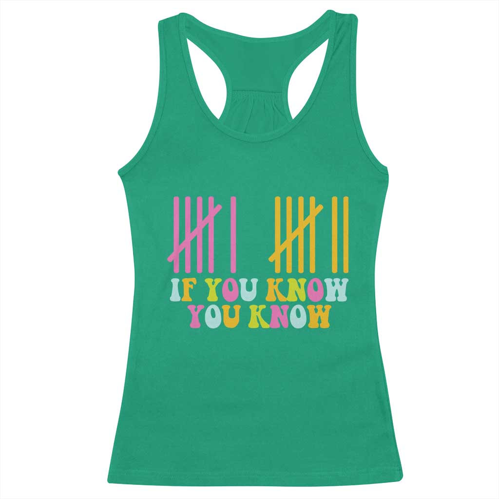 Funny Six Seven 6 7 Teen Slang Racerback Tank Top If You Know You Know Viral Meme - Wonder Print Shop