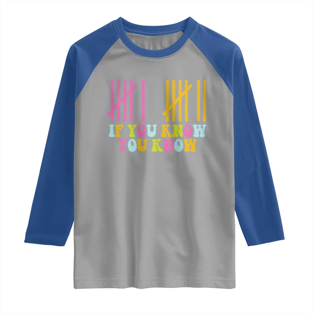 Funny Six Seven 6 7 Teen Slang Raglan Shirt If You Know You Know Viral Meme - Wonder Print Shop