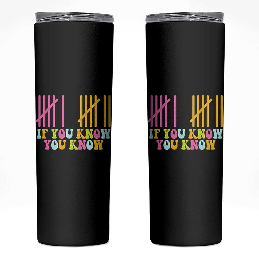 Funny Six Seven 6 7 Teen Slang Skinny Tumbler If You Know You Know Viral Meme - Wonder Print Shop