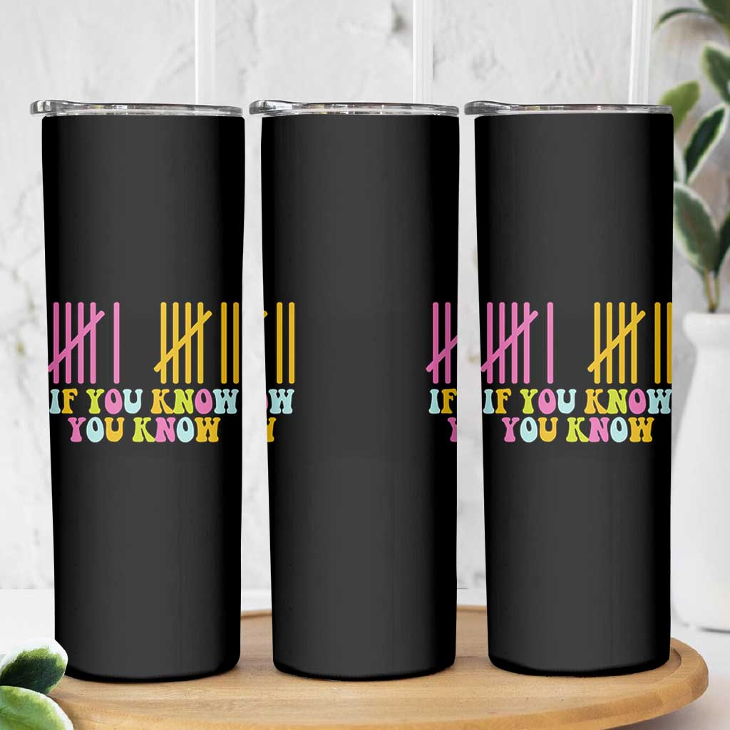 Funny Six Seven 6 7 Teen Slang Skinny Tumbler If You Know You Know Viral Meme - Wonder Print Shop
