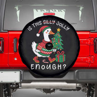 Funny Goose Christmas Spare Tire Cover Is This Jolly Enough Cute Xmas Duck - Wonder Print Shop
