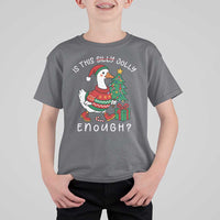 Funny Goose Christmas T Shirt For Kid Is This Jolly Enough Cute Xmas Duck - Wonder Print Shop