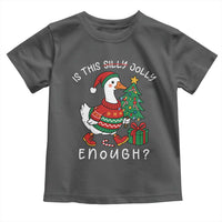 Funny Goose Christmas Toddler T Shirt Is This Jolly Enough Cute Xmas Duck - Wonder Print Shop
