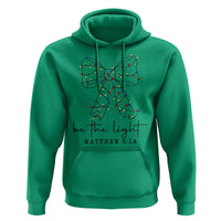 Be The Light Christmas Coquette Bow Hoodie Christian Religious Bible Verse - Wonder Print Shop