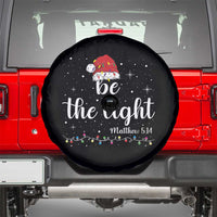 Be The Light Christmas Spare Tire Cover Christian Religious Bible Verse Santa Hat Pajama - undefined