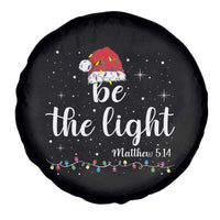 Be The Light Christmas Spare Tire Cover Christian Religious Bible Verse Santa Hat Pajama - undefined