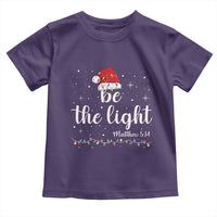 Be The Light Christmas Toddler T Shirt Christian Religious Bible Verse Santa Hat Pajama - Wonder Print Shop