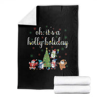 Penguins Christmas Throw Blanket Oh Its A Jolly Holiday Xmas Light - Wonder Print Shop