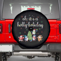 Penguins Christmas Spare Tire Cover Oh Its A Jolly Holiday Xmas Light - Wonder Print Shop
