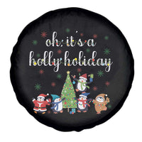 Penguins Christmas Spare Tire Cover Oh Its A Jolly Holiday Xmas Light - Wonder Print Shop