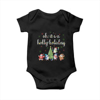 Penguins Christmas Baby Onesie Oh Its A Jolly Holiday Xmas Light - Wonder Print Shop