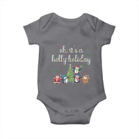 Penguins Christmas Baby Onesie Oh Its A Jolly Holiday Xmas Light - Wonder Print Shop