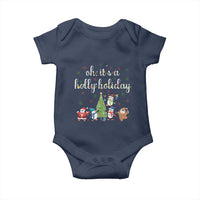 Penguins Christmas Baby Onesie Oh Its A Jolly Holiday Xmas Light - Wonder Print Shop