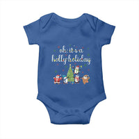Penguins Christmas Baby Onesie Oh Its A Jolly Holiday Xmas Light - Wonder Print Shop