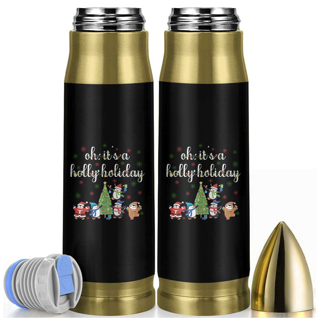 Penguins Christmas Bullet Tumbler Oh Its A Jolly Holiday Xmas Light - Wonder Print Shop