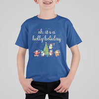 Penguins Christmas T Shirt For Kid Oh Its A Jolly Holiday Xmas Light - Wonder Print Shop
