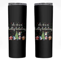 Penguins Christmas Skinny Tumbler Oh Its A Jolly Holiday Xmas Light - Wonder Print Shop