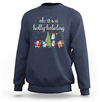 Penguins Christmas Sweatshirt Oh Its A Jolly Holiday Xmas Light - Wonder Print Shop