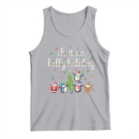 Penguins Christmas Tank Top Oh Its A Jolly Holiday Xmas Light - Wonder Print Shop